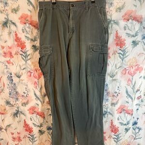 Vintage Men's Green Cargo Pants